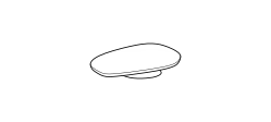 Stone-in Coffee Table by Ditre Italia, size drawing: 145x96 low indoor coffee table