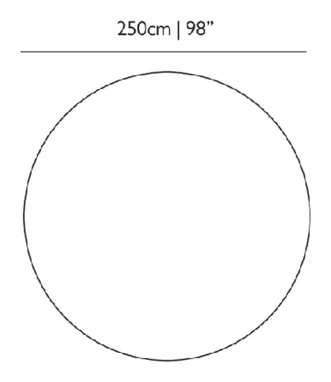 Organic Sequences Carpet by Moooi, size drawing