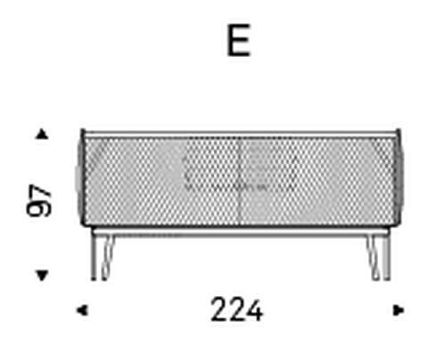 Ayrton Bed by Cattelan Italia, size drawing 7