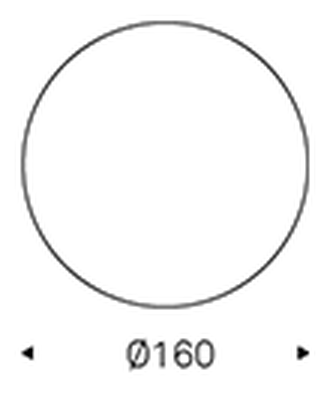 Maxim Argile Dining Table by Cattelan Italia, size drawing 3
