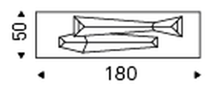 Westin Console Table by Cattelan Italia, size drawing 3