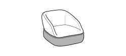 Alta Armchair by Ditre Italia, size drawing: Armchair mix