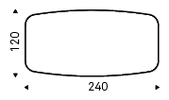 Dragon Keramik Premium Dining Table by Cattelan Italia, size drawing 4