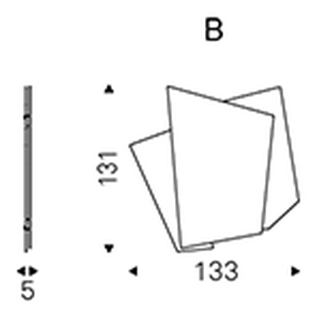 Risiko Wall Mirror by Cattelan Italia, size drawing 2