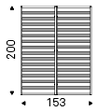 Dylan Double Bed by Cattelan Italia, size drawing 3