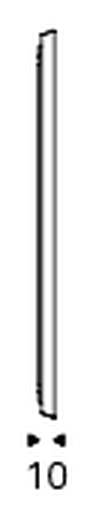 Taxedo Magnum Mirror by Cattelan Italia, size drawing 1