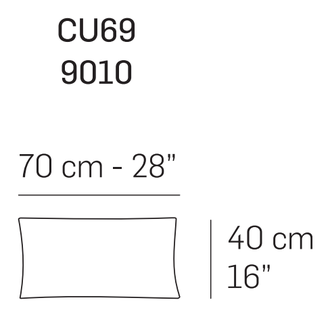 Cushion CU69, CU68 by Nicoline, size drawing 1