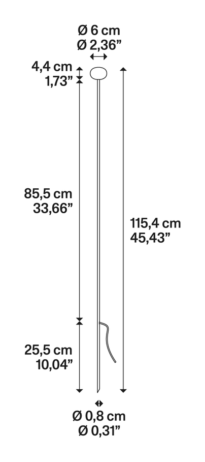 Reed by Lodes, size drawing: Reed 90 Oval 60