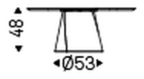 Adrian Wood Coffee Table by Cattelan Italia, size drawing 7