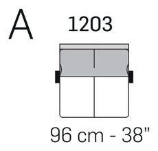 Ghisolfa Sofa by Nicoline, size drawing 6