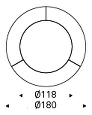 Soho Ker-Wood Dining Table by Cattelan Italia, size drawing 3