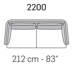 Astedio Sofa by Nicoline, size drawing 5