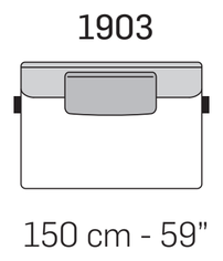 Fleur Sofa by Nicoline, size drawing 3