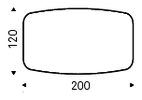 Stratos Keramik Premium Dining Table by Cattelan Italia, size drawing 2