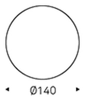 Ritz Lounge Table by Cattelan Italia, size drawing 3