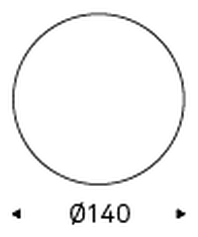 Botero Keramik Round Dining Table by Cattelan Italia, size drawing 7