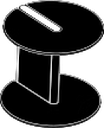 Bolt Coffee Table by Bontempi, size drawing: 08.55