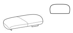 Papilo Sofa by Ditre Italia, size drawing: 3-seat sofa base