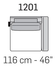Cortina Plain Sofa by Nicoline, size drawing 7