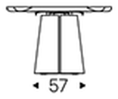 Napoleon Keramik Premium Dining Table by Cattelan Italia, size drawing 2