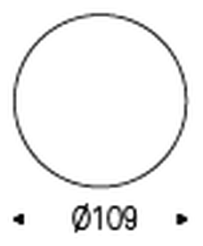 Yo-Yo Brushed Coffee Table by Cattelan Italia, size drawing 3