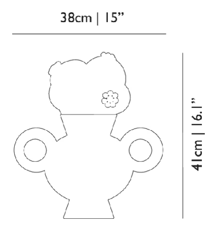 Delft Blue Vases by Moooi, size drawing: Model 7