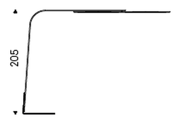 Stealth Floor Lamp by Cattelan Italia, size drawing 1