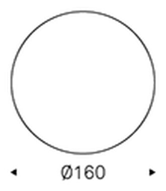 Giano Argile Dining Table by Cattelan Italia, size drawing 3