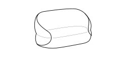 Clip Sofa by Ditre Italia, size drawing: 2-seat sofa