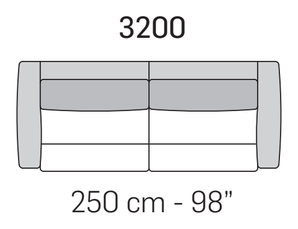 Bora Sofa by Nicoline, size drawing 3