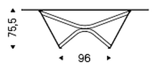 Marathon Dining Table by Cattelan Italia, size drawing 1