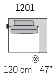 Kuba Plain Sofa by Nicoline, size drawing 8