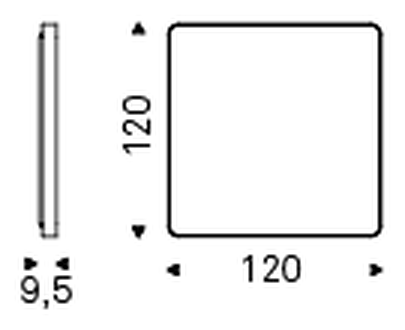Wish S Wall Mirror by Cattelan Italia, size drawing 2