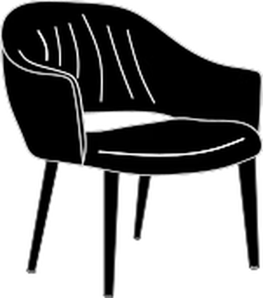 Nova Armchair by Bontempi, size drawing: NOV000101