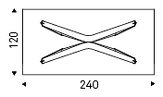Marathon Dining Table by Cattelan Italia, size drawing 2