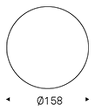 Rado Keramik Round Dining Table by Cattelan Italia, size drawing 3
