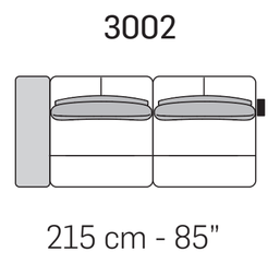 Pacific Square Sofa by Nicoline, size drawing 8