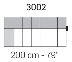 Zara Sofa by Nicoline, size drawing 5