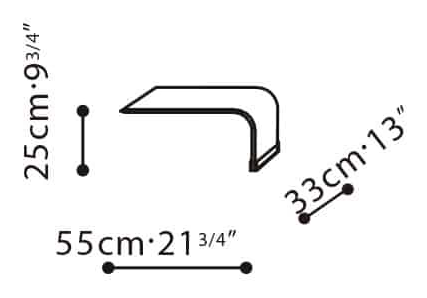 Lazytime Chair by Camerich, size drawing: C0750009