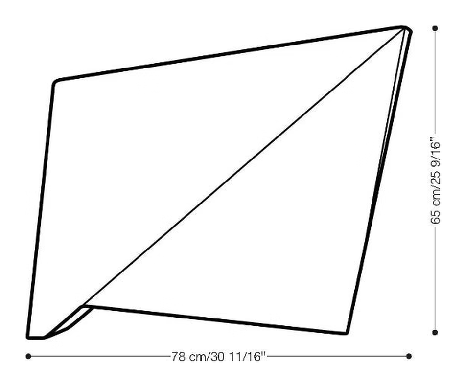 MB 1 Armchair by Heller, size drawing 2