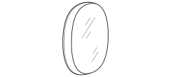 Helios Mirror by Ditre Italia, size drawing