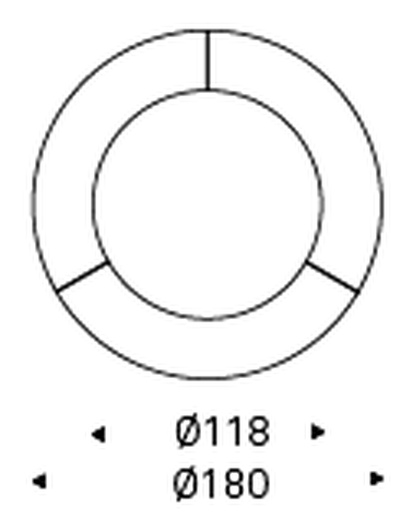 Botero Ker-Wood Round Dining Table by Cattelan Italia, size drawing 4