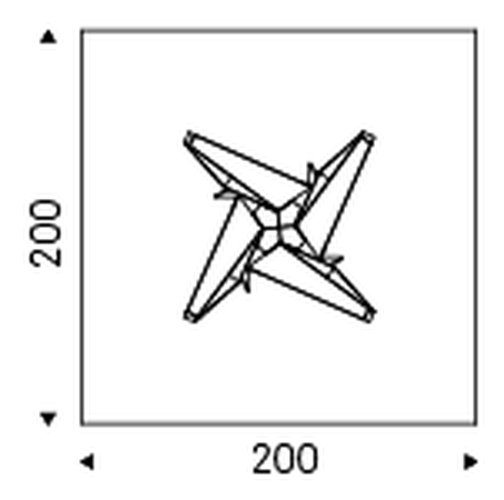 Skorpio Dining Table by Cattelan Italia, size drawing 3