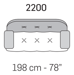 Boero Sofa by Nicoline, size drawing 4