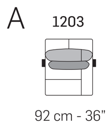 Sirio Sofa by Nicoline, size drawing 4