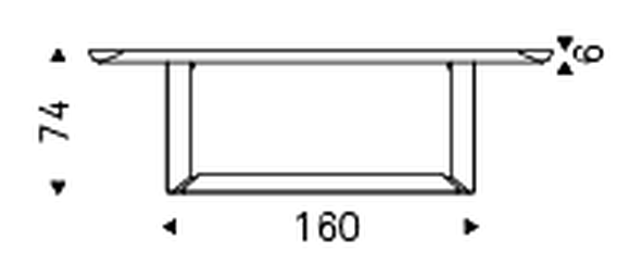 Dragon Keramik Premium Dining Table by Cattelan Italia, size drawing 5