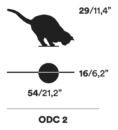 Ombres de Chats Bookend by Opinion Ciatti, size drawing: ODC 2