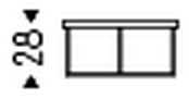 Billy Wood Coffee Table by Cattelan Italia, size drawing 1