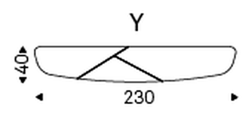 Rado Wood Console Table by Cattelan Italia, size drawing 3