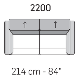 Claire Sofa by Nicoline, size drawing 3